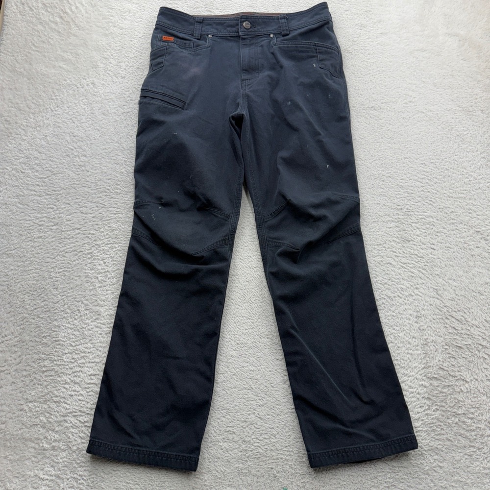 Brunt Workwear Mens 30x30 Black Utility Pants Articulated Knee Heavy Duty Cotton